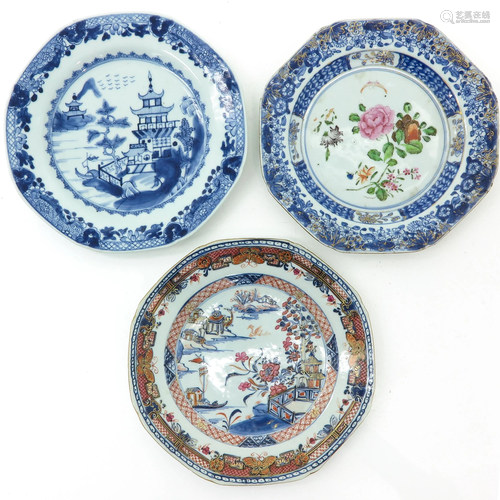 A Collection of 3 Plates