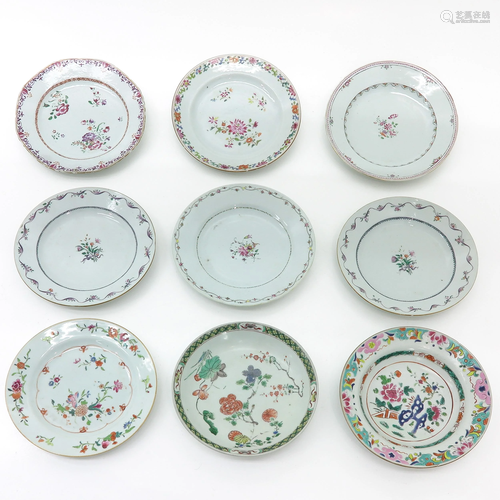 A Collection of 8 Plates