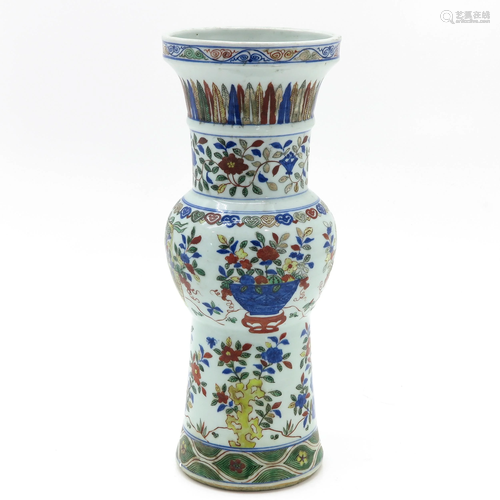 A Polychrome Decor Vase