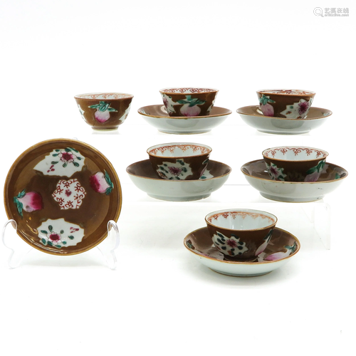 A Collection of Cups and Saucers