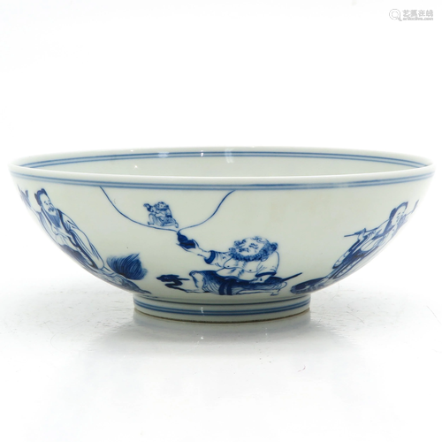 A Blue and White Bowl