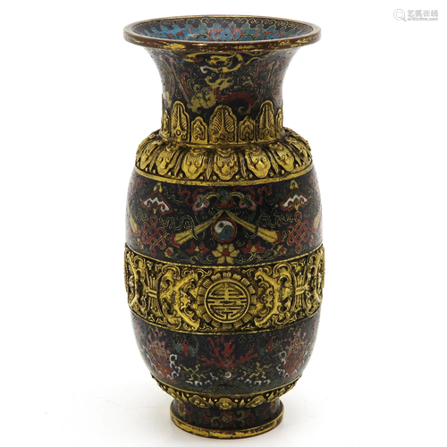 A Cloisonne Altar Vase