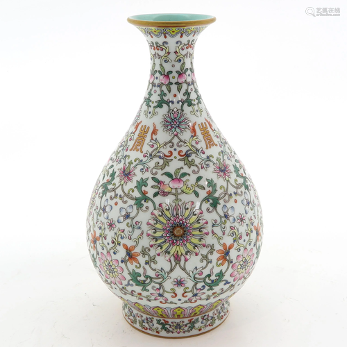 A Famille Rose Vase