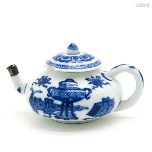 A Blue and White Teapot