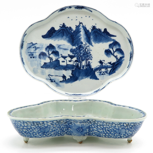 A Chinese Planter and Serving Tray