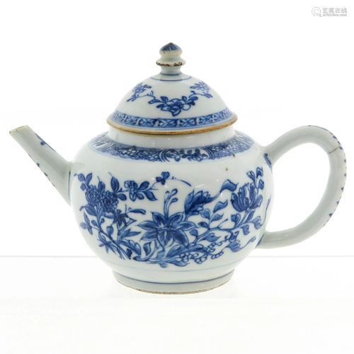 A Blue and White Teapot