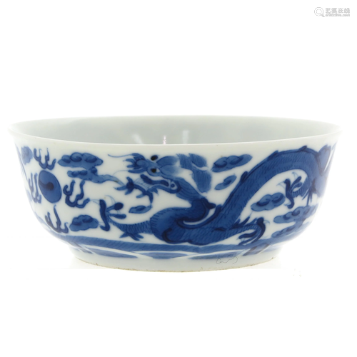 A Blue and White Bowl