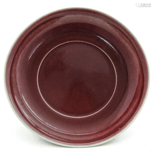 A Sang de Boeuf Decor Plate