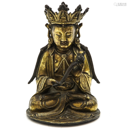 A Gilt Bronze Buddha