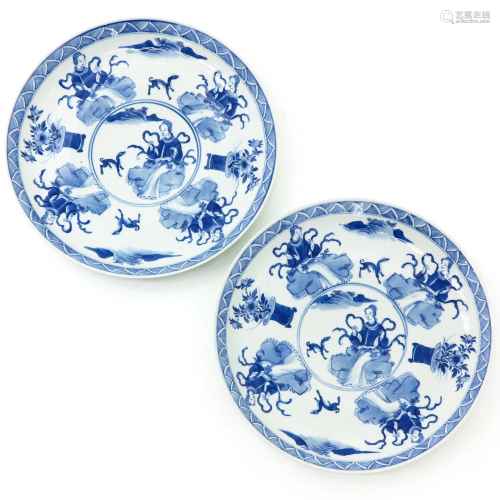 A Pair of Two Kangxi Mark and Period Pl…
