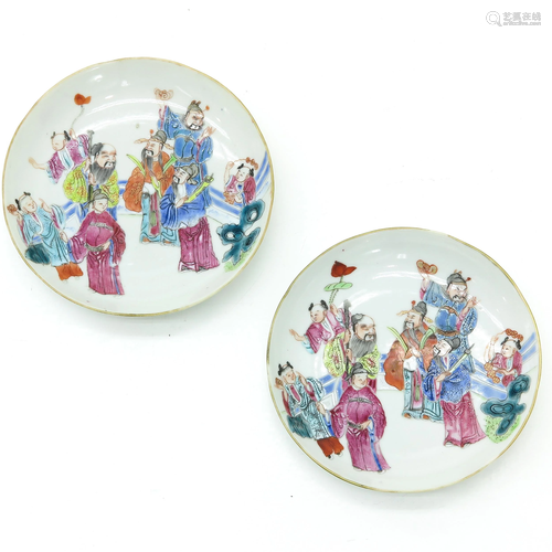 Two Polychrome Small Plates