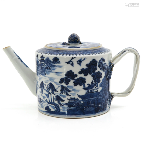 A Blue and White Teapot