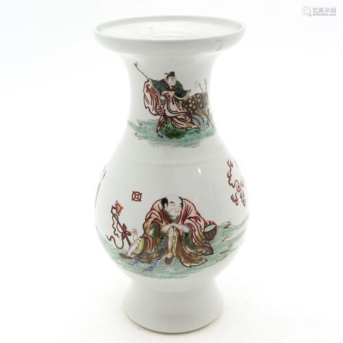 A Polychrome Decor Vase