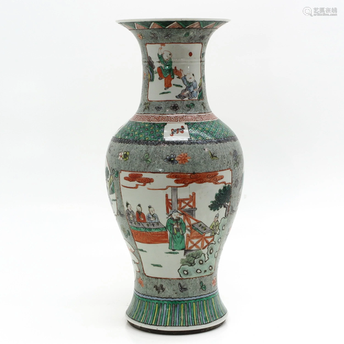 A Famille Verte Decor Vase