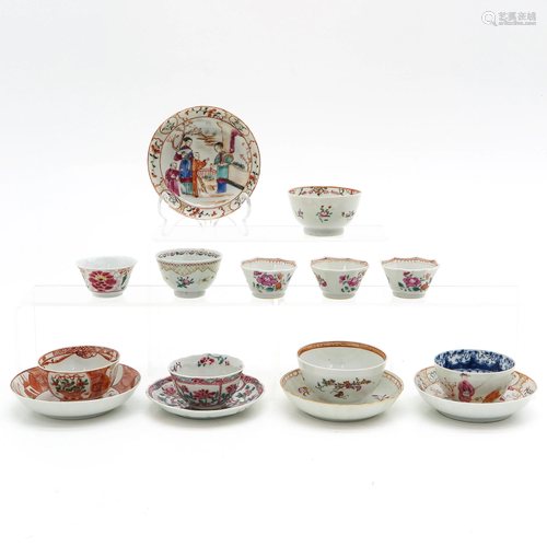 A Diverse Collection of Cups and Saucers