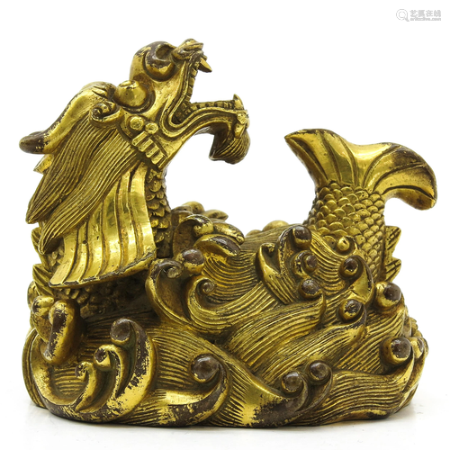 A GIlt Bronze Sculpture