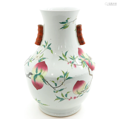 A Nine Peach Decor Vase