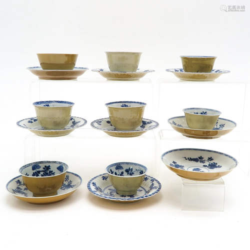 A Collection of Cups and Saucers