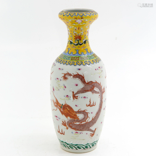 A Dragon Decor Vase