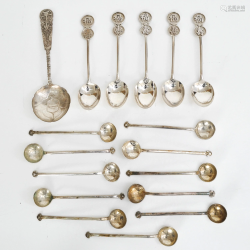 A Collection of 17 Spoons.