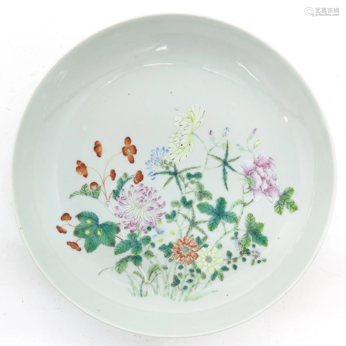 A Famille Rose Dish