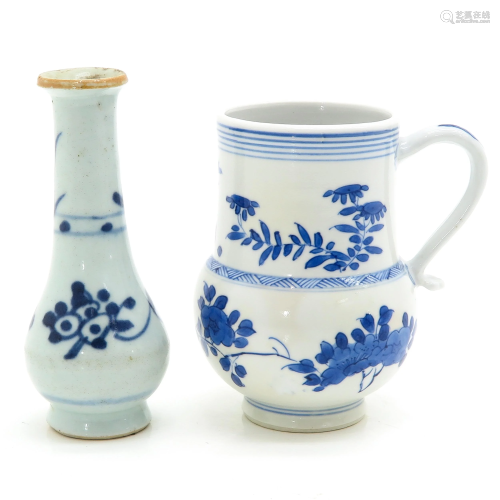 A Chinese Jug and Vase