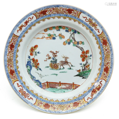 A Famille Verte Decor Plate