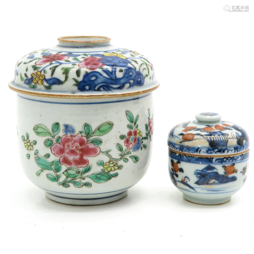Two Jars with Covers