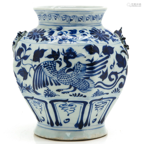 A Blue and White Vase