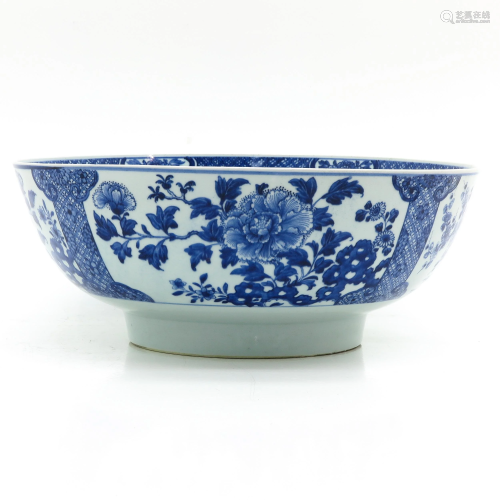 A Large Blue and White Bowl