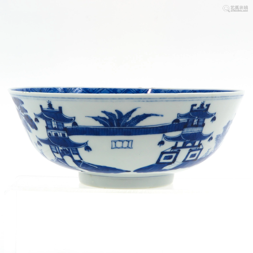 A Blue and White Bowl