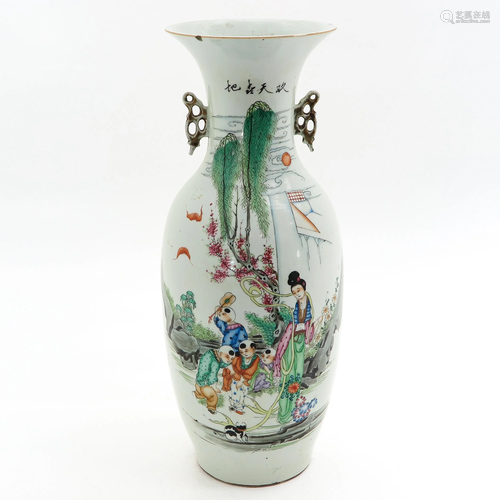 A Polychrome Decor Vase