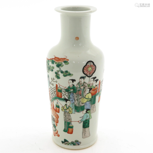 A Famille Verte Decor Vase