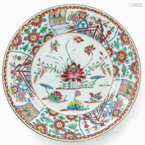 A Famille Rose Plate