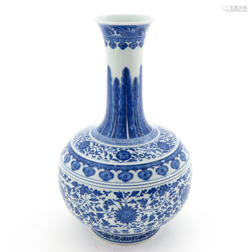 A Blue and White Vase