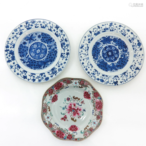 A Collection of 3 Plates