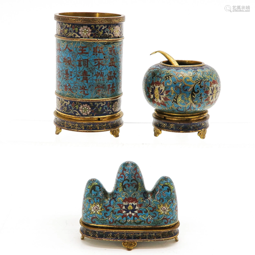 A Collection of Chinese Cloisonne