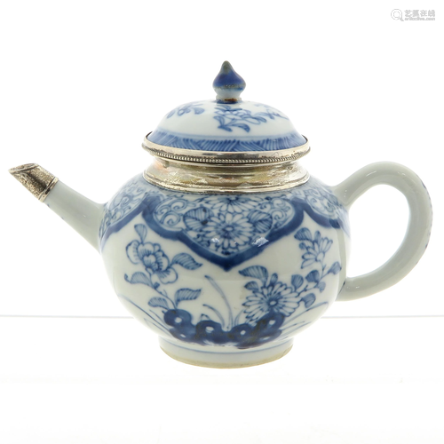 A Blue and White Teapot