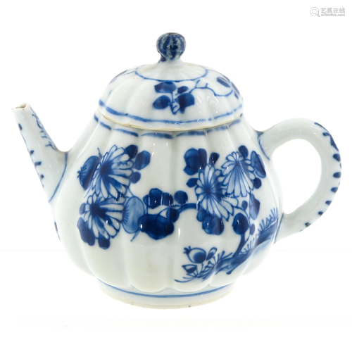 A Blue and White Teapot