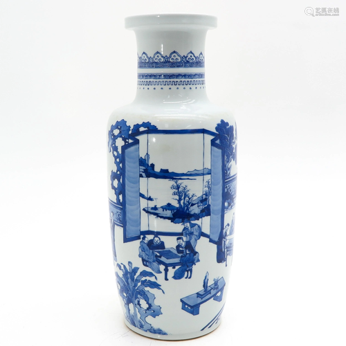 A Blue and White Vase