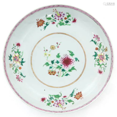 A Famille Rose Plate