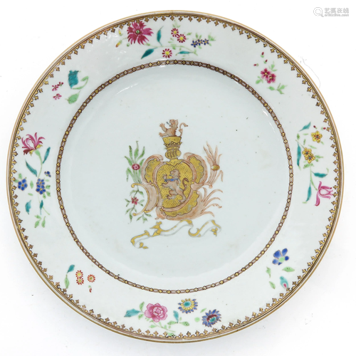 An Armorial Decor Plate