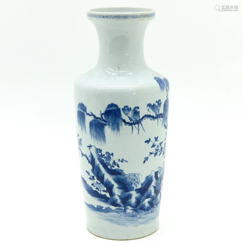 A Blue and White Vase