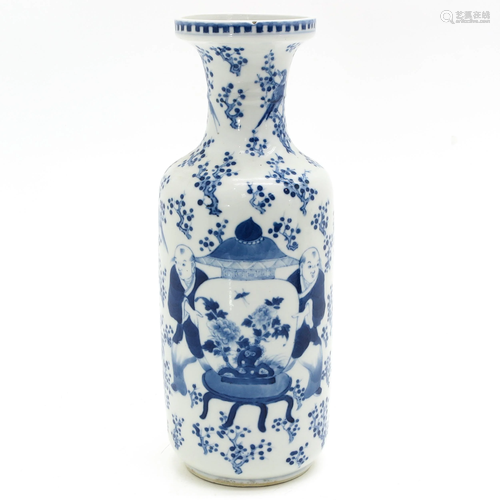 A Blue and White Vase