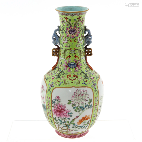 A Famille Rose Vase