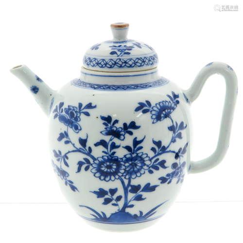 A Blue and White Teapot