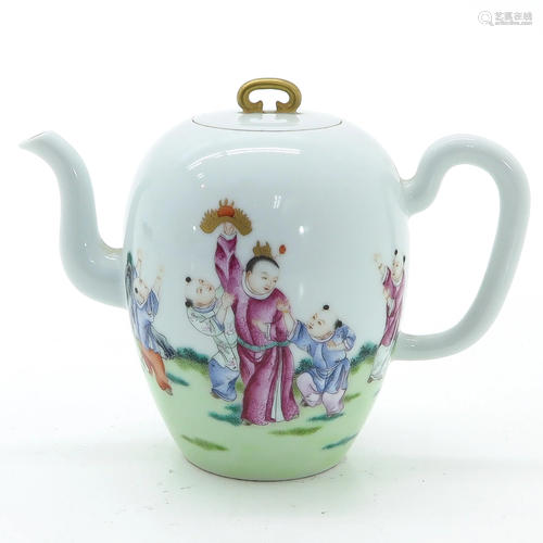 A Famille Rose Teapot