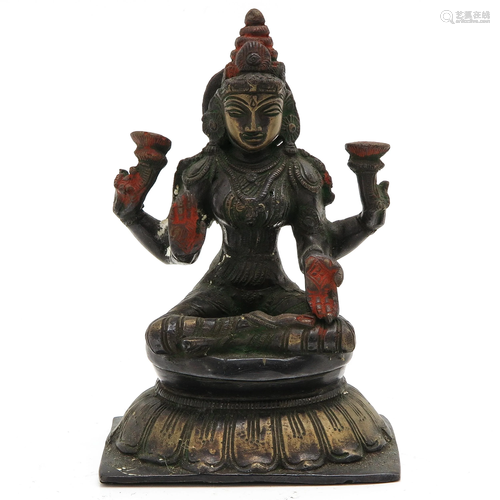 A Bronze Buddha Sculpture