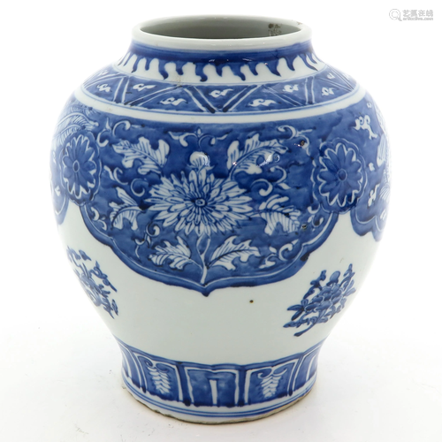 A Blue and White Jar