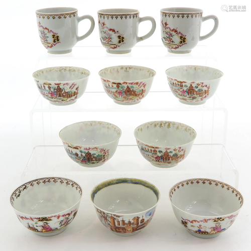 A Collection of 11 Cups